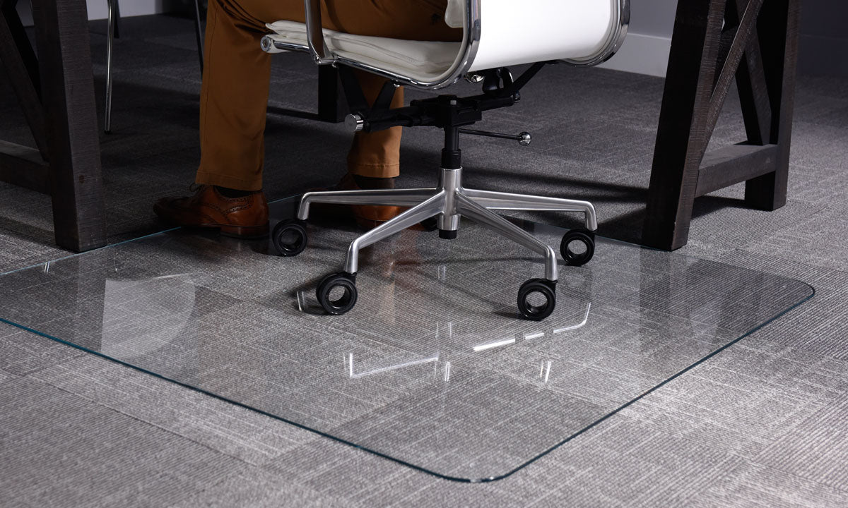 Plexiglass chair online mat