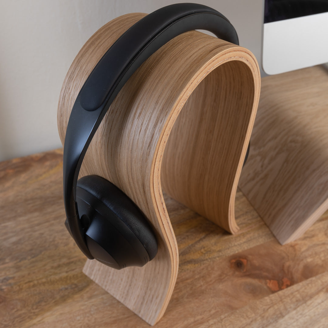 Qadira wooden best sale headphone stand